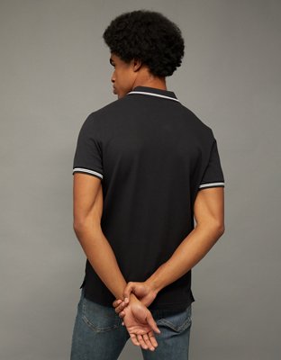AE Slim Fit Tipped Flex Pique Polo Shirt