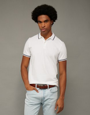 AE Slim Fit Tipped Flex Pique Polo Shirt