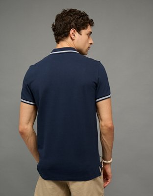 AE Slim Fit Tipped Flex Pique Polo Shirt