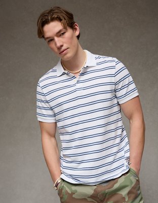 AE Lived-In Pique Polo Shirt from American Eagle - $22.46