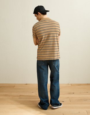 AE Standard Fit Lived-In Pique Polo Shirt