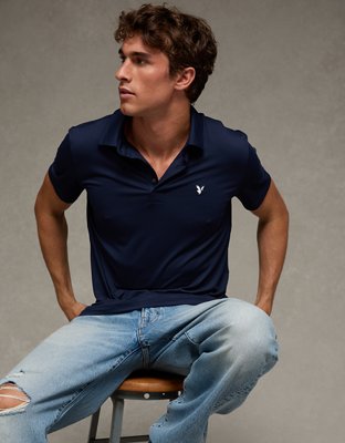 AE Standard Fit Performance Polo Shirt from American Eagle - $25.45