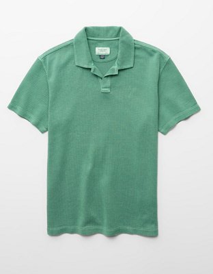 AE Standard Fit Johnny Collar Knit Polo Shirt