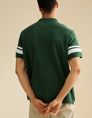 AE Standard Fit Applique Pique Polo Shirt