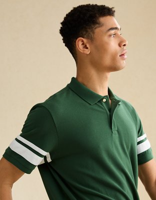 AE Standard Fit Applique Pique Polo Shirt