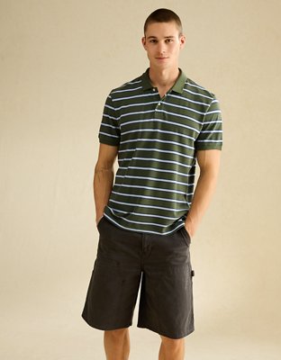 AE Camisa Polo de Piqué Desgastada de Fit Estándar