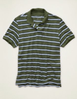 AE Standard Fit Lived-In Pique Polo Shirt