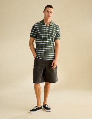 AE Camisa Polo de Piqué Desgastada de Fit Estándar