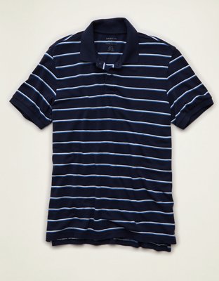 AE Standard Fit Lived-In Pique Polo Shirt