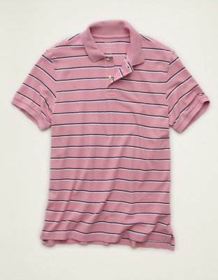 AE Standard Fit Lived-In Pique Polo Shirt