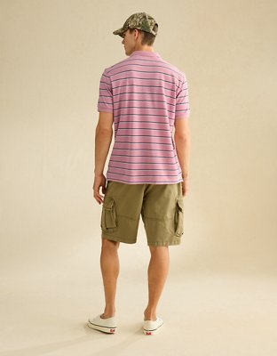 AE Standard Fit Lived-In Pique Polo Shirt