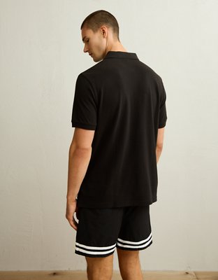 AE Standard Fit Pop Logo Pique Polo Shirt