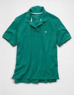 AE Pop Logo Standard Pique Polo Shirt