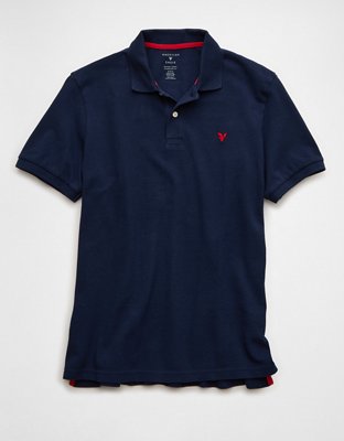AE Pop Logo Standard Pique Polo Shirt