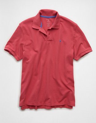 AE Pop Logo Standard Pique Polo Shirt