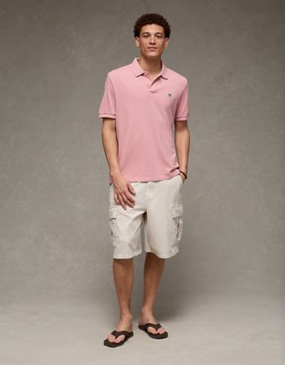 AE Pop Logo Standard Pique Polo Shirt