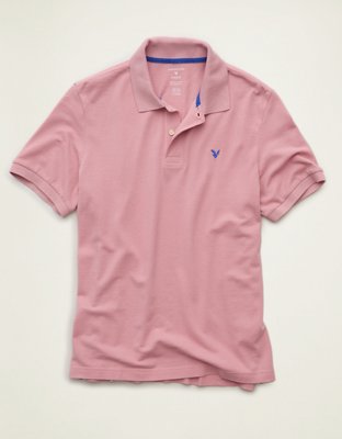 AE Standard Fit Pop Logo Pique Polo Shirt