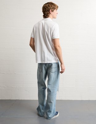 AE Pop Logo Standard Pique Polo Shirt