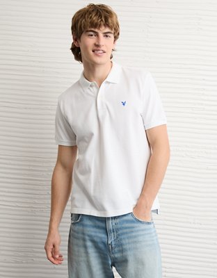 AE Pop Logo Standard Pique Polo Shirt