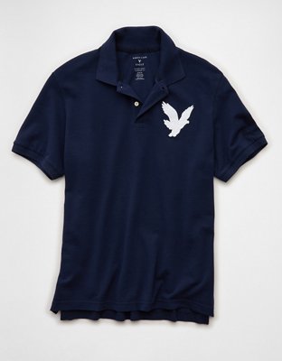 AE Exploded Logo Standard Pique Polo Shirt