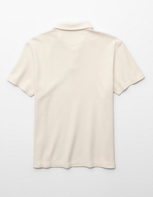 AE Standard Fit Johnny Collar Knit Polo Shirt