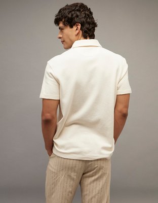 AE Standard Fit Johnny Collar Knit Polo Shirt