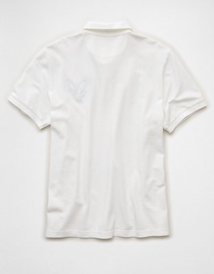 AE Exploded Logo Standard Pique Polo Shirt