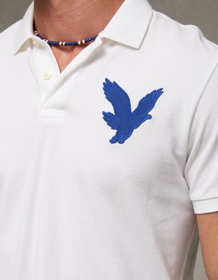 AE Exploded Logo Standard Pique Polo Shirt