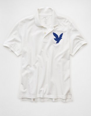 AE Exploded Logo Standard Pique Polo Shirt