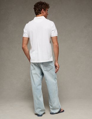 AE Exploded Logo Standard Pique Polo Shirt