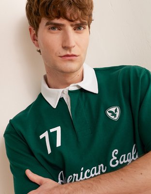 AE Standard Fit Graphic Polo Shirt