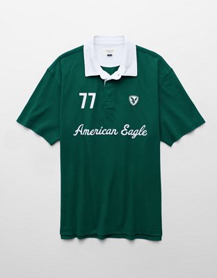 AE Standard Fit Graphic Polo Shirt