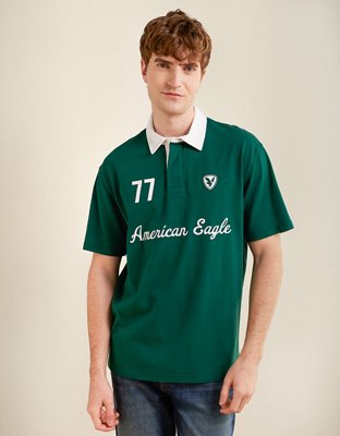 AE Standard Fit Graphic Polo Shirt