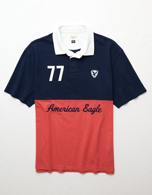 AE Standard Fit Graphic Polo Shirt