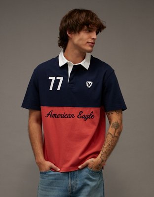 AE Standard Fit Graphic Polo Shirt