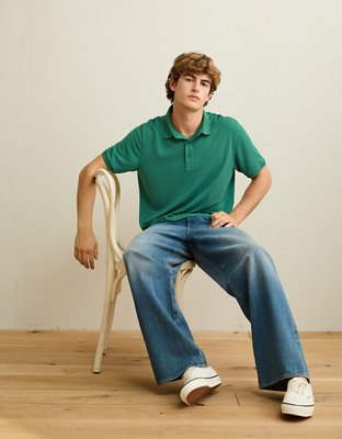AE Standard Fit 24/7 Training Polo Shirt