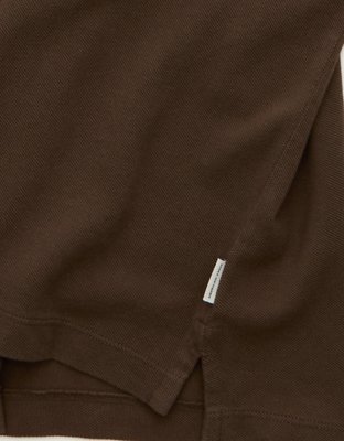 AE Boxy Fit Pique Polo Shirt