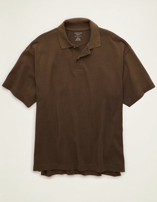 AE Boxy Fit Pique Polo Shirt