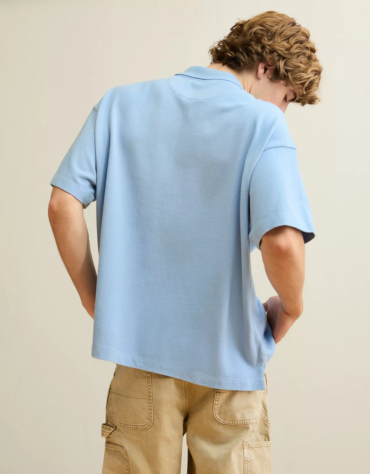 AE Boxy Fit Pique Polo Shirt - thumbnail 2
