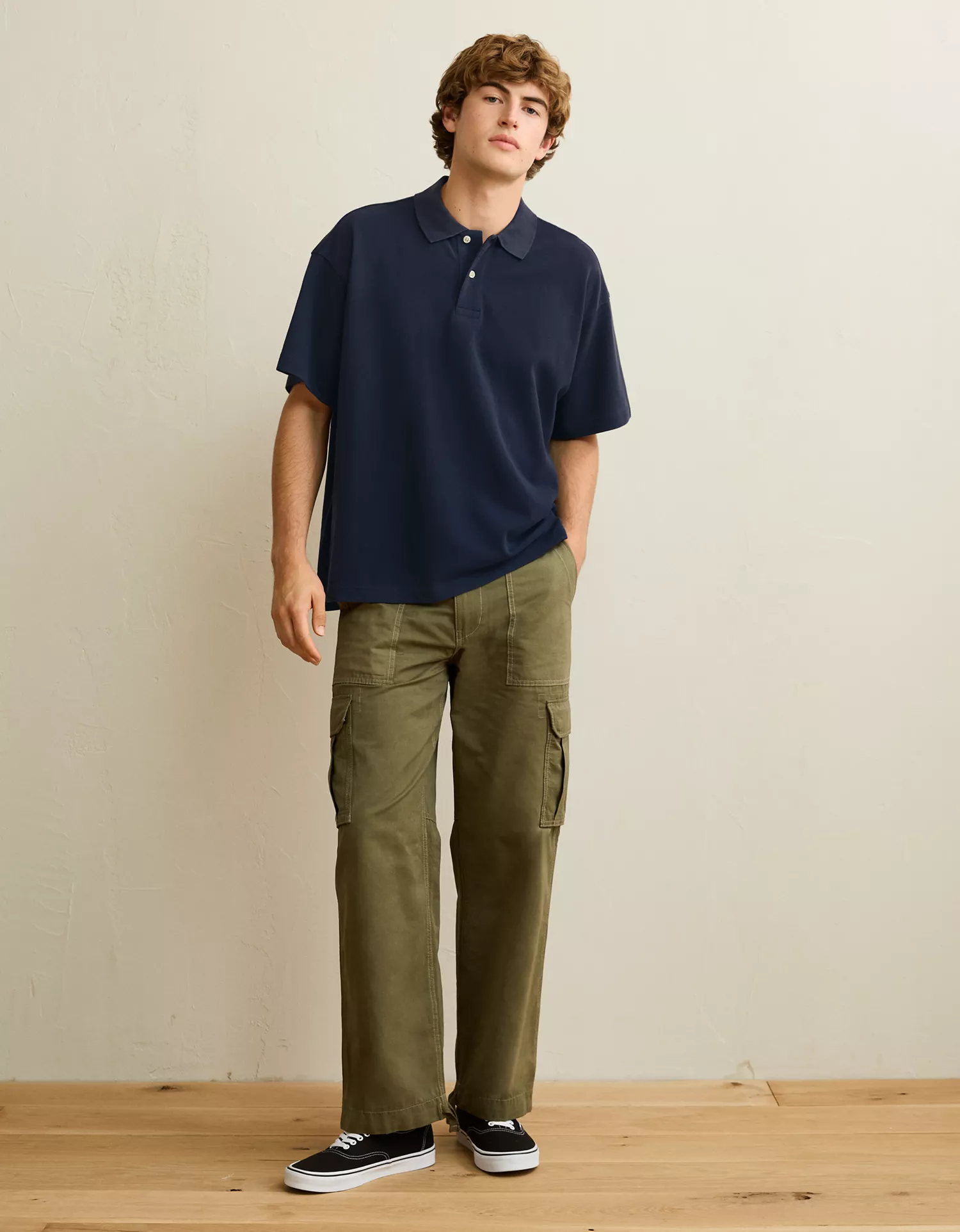 AE Boxy Fit Pique Polo Shirt - thumbnail 8