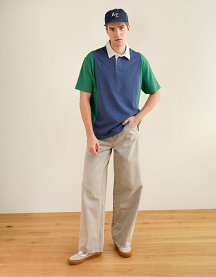 AE Standard Fit Rugby Shirt