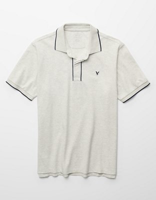 AE Logo Standard Fit Pique Polo Shirt