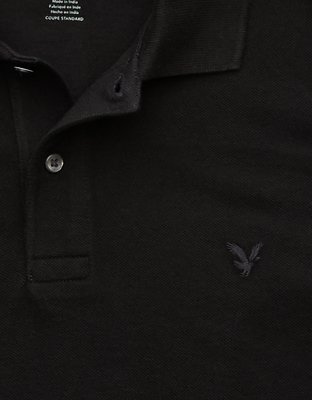 AE Standard Fit Lived-In Pique Polo Shirt