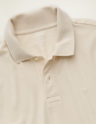 AE Standard Fit Lived-In Pique Polo Shirt