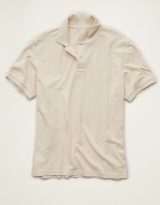 AE Standard Fit Lived-In Pique Polo Shirt