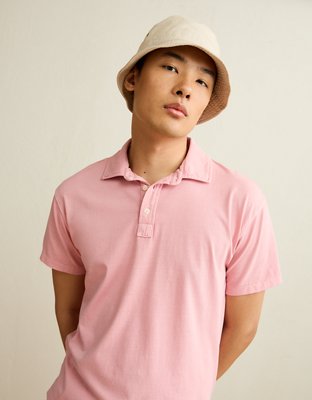 AE Shrunken Lived-In Polo Shirt | American Eagle