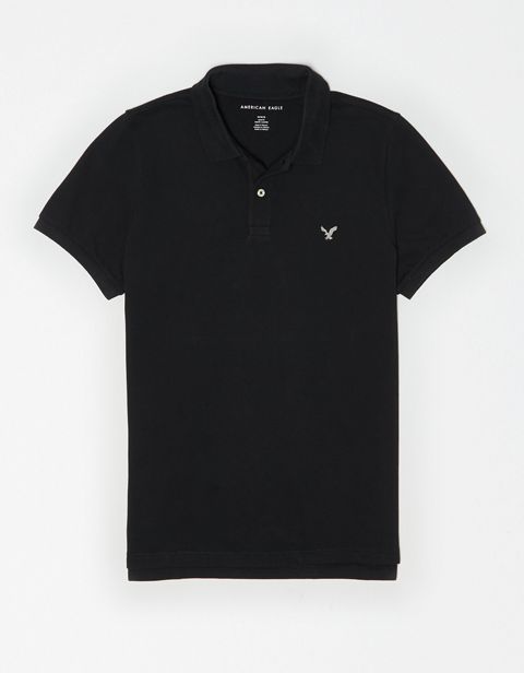 Мужские рубашки American Eagle AE Slim Fit Pique Polo Shirt