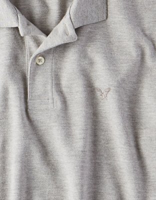 Мужские рубашки American Eagle AE Logo Pique Polo Shirt — фото 3