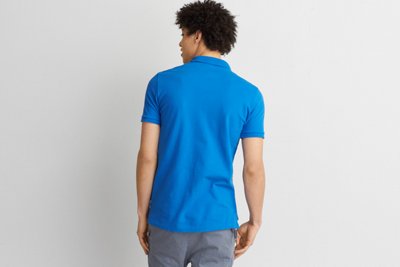 Мужские топы American Eagle AEO Flex Solid Patch Polo — фото 4
