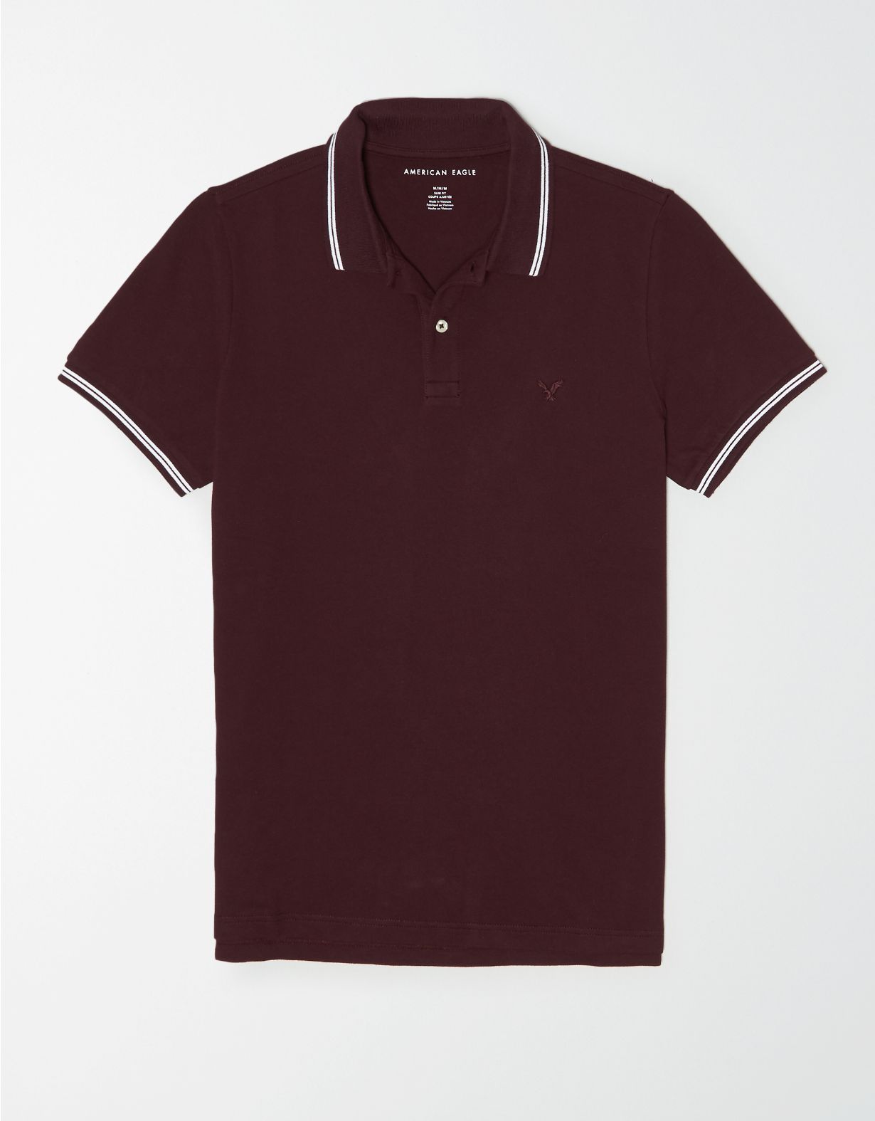 AE Slim Fit Tipped Pique Polo